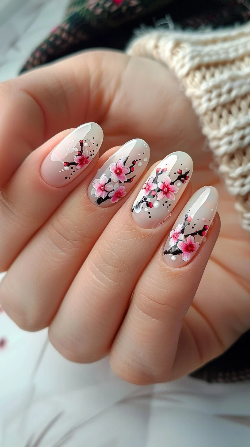 25 Beautiful Cherry Blossom Nail Designs You Need To See!
